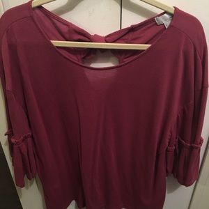 Pretty Top with Back Bow Detail